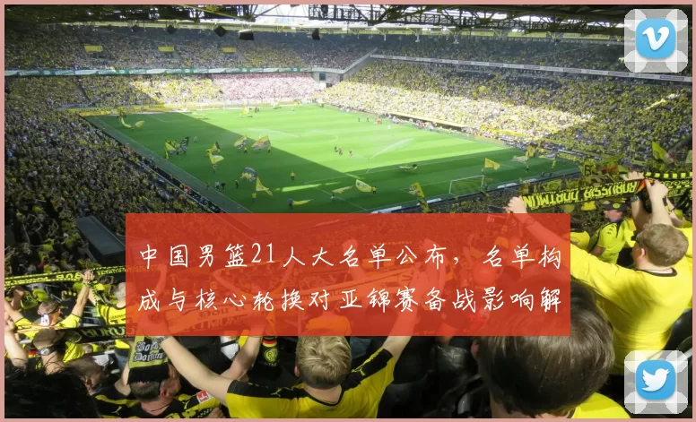 中国男篮21人大名单公布，名单构成与核心轮换对亚锦赛备战影响解读